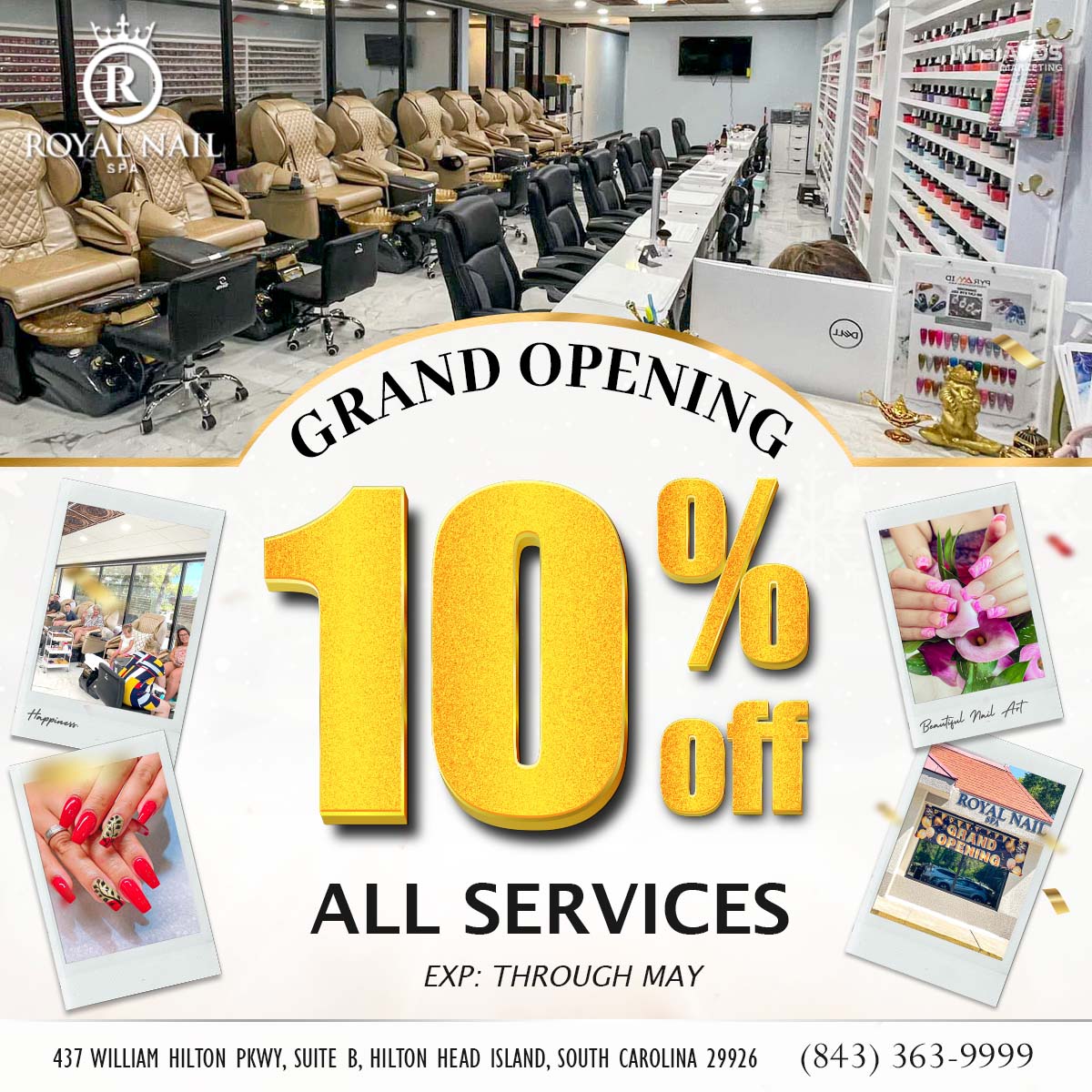 Royal Nail Spa Top Nail Salon in Hilton Head Island, South Carolina 29926